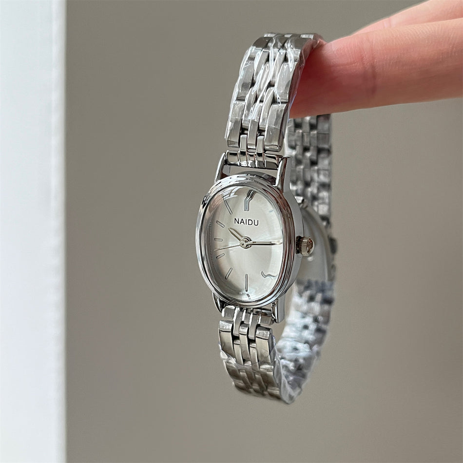 Naidu Women's Premium Oval Studded Light Luxury Watch