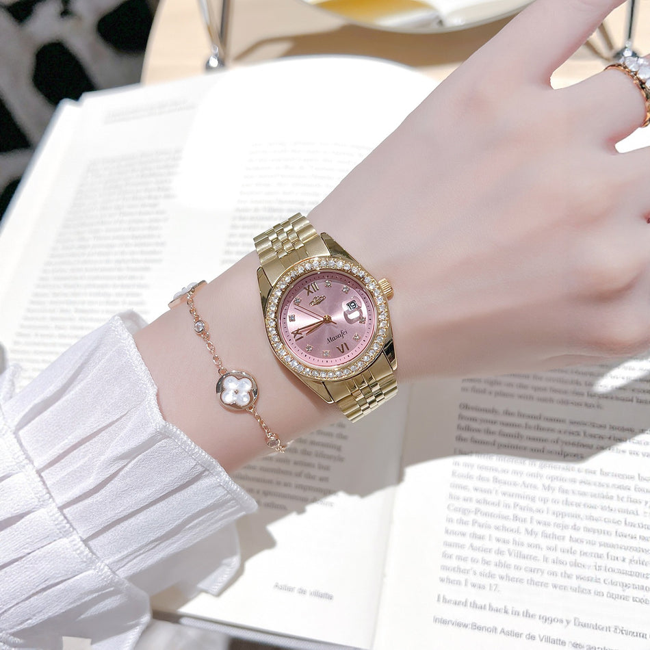 Women's Premium "Empress of the West" Crushed Ice Quartz Watch