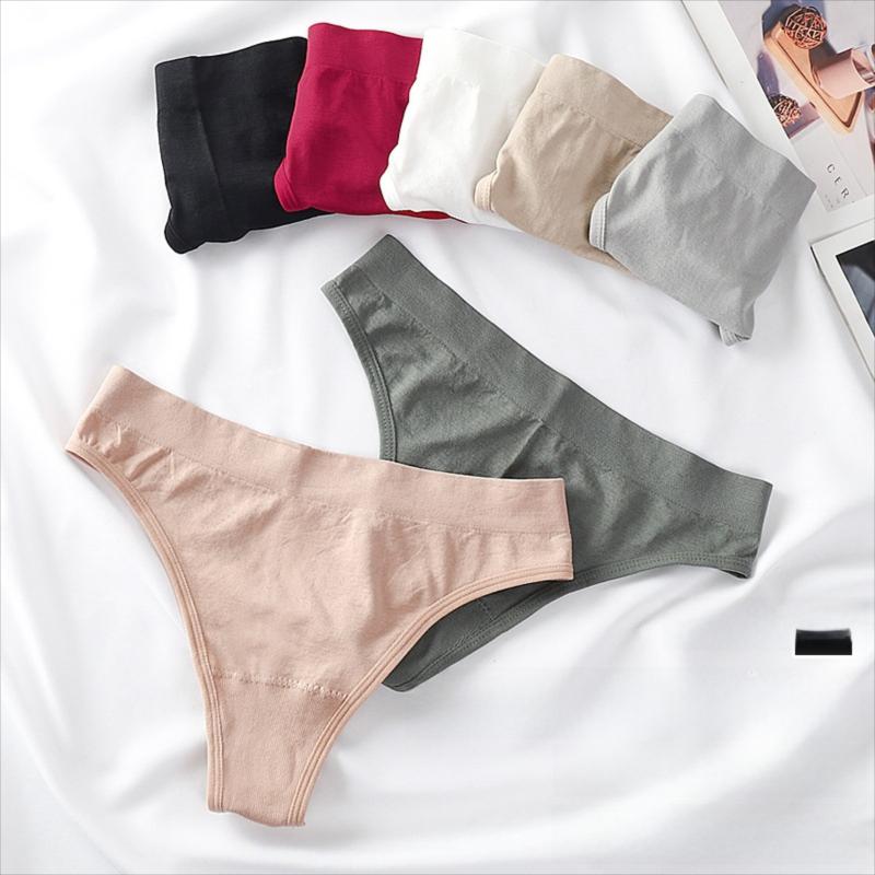 PACK OF 7-Women’s Plaid Cotton Mid-Waist Breathable Double-Layer Briefs Lightweight Underwear
