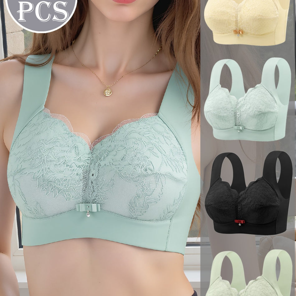 Wire-Free Push-Up Bra Thin Cup Adjustable Lift Anti-Sagging Comfort