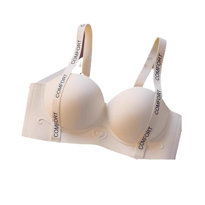 Seamless Push-Up Bra for Small Bust Anti-Sagging Adjustable Lift