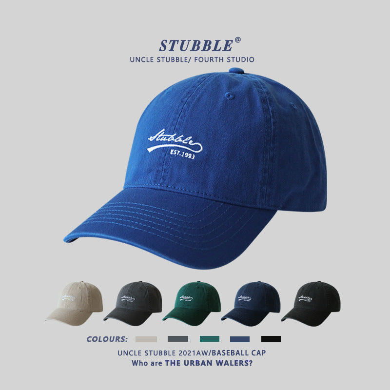 Korean Style Soft Top Embroidered Unisex Baseball Cap