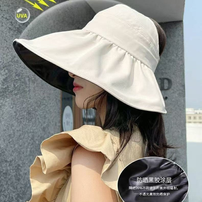 Women’s Foldable Wide Brim Fisherman Sun Hat with UV Shield
