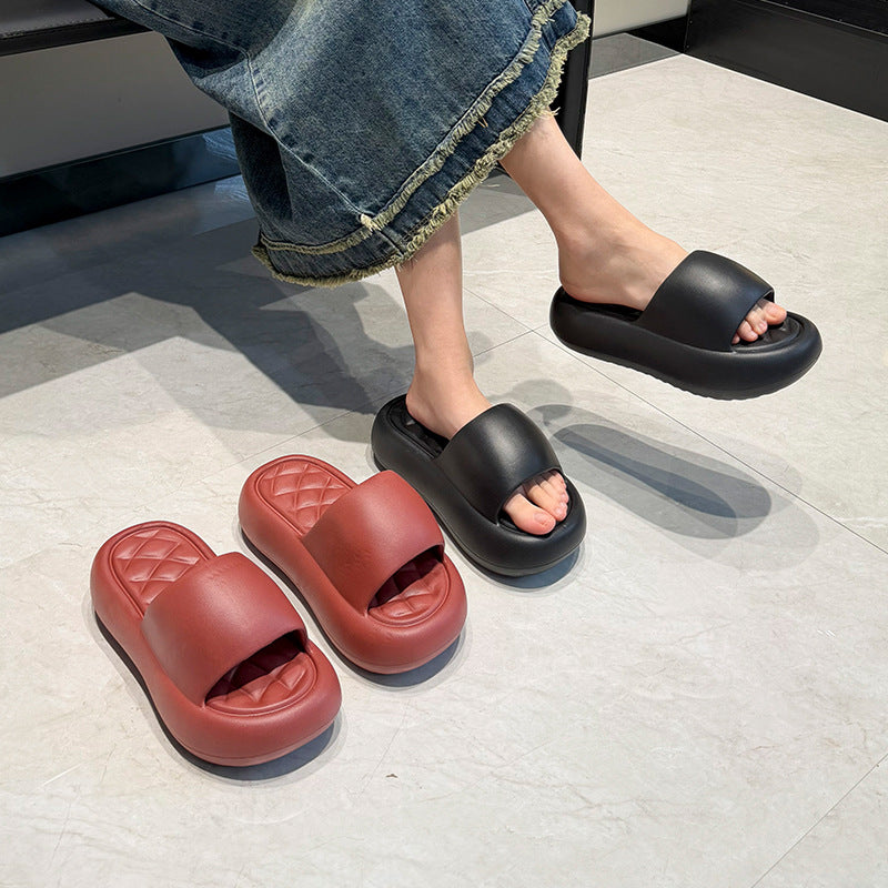 Unisex EVA Thick Sole Silent Non-Slip Odorless Home Slippers