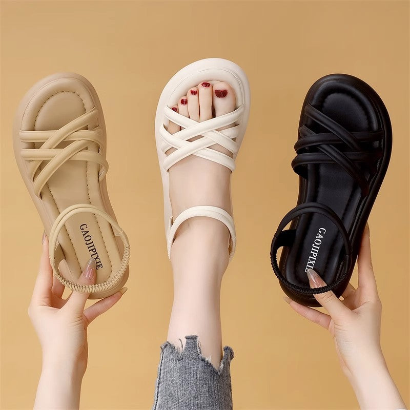 Women’s Roman Style Thick Sole Sandals Comfortable Travel Wear