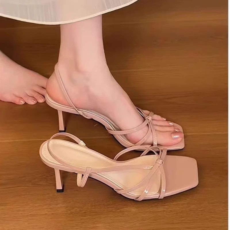 Wide Fit Low Heel Sandals Women Comfortable Summer Outer Slippers