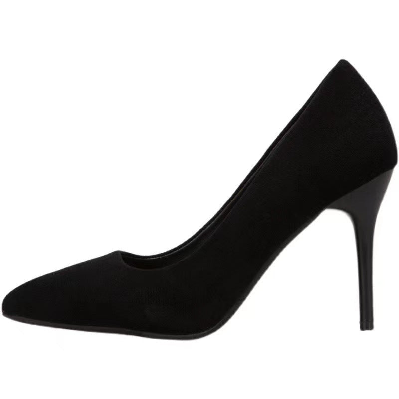 Women's Pointed Toe Suede Stiletto Professional Work Heels