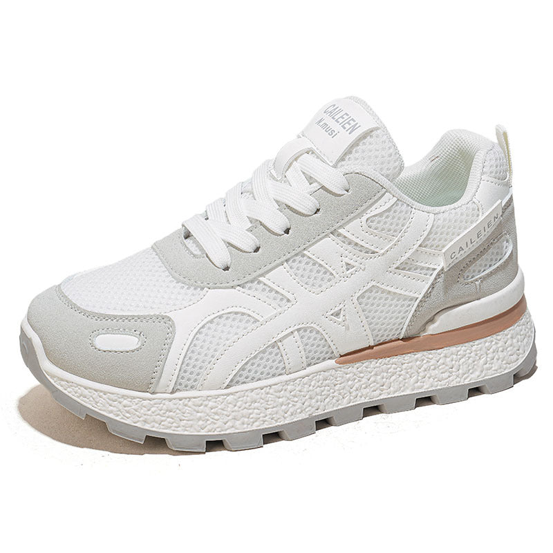 Women's Breathable Mesh Thick Sole Dad Sneakers Casual Style