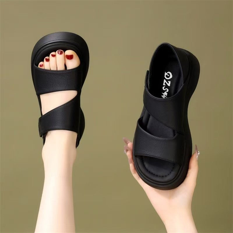 Women's Roman Style Platform Sandals Soft Sole Beach Shoes