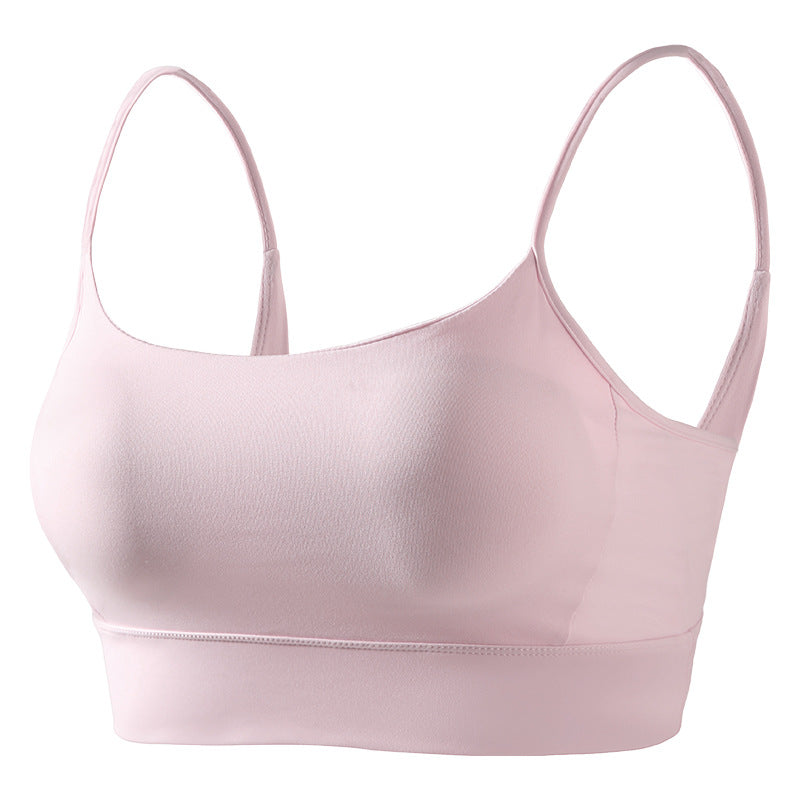 Seamless Push Up Sports Bra with Racerback Support for Women