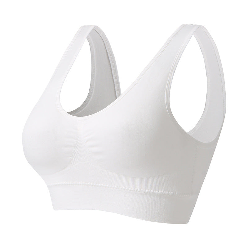 Plus Size Wire-Free Quick Dry Sports Bra for Yoga and Running