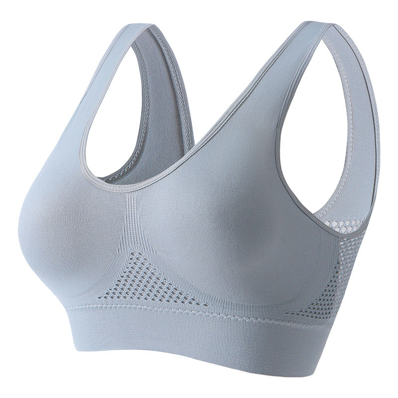 Plus Size Wireless Sports Bra with Beauty Back Support
