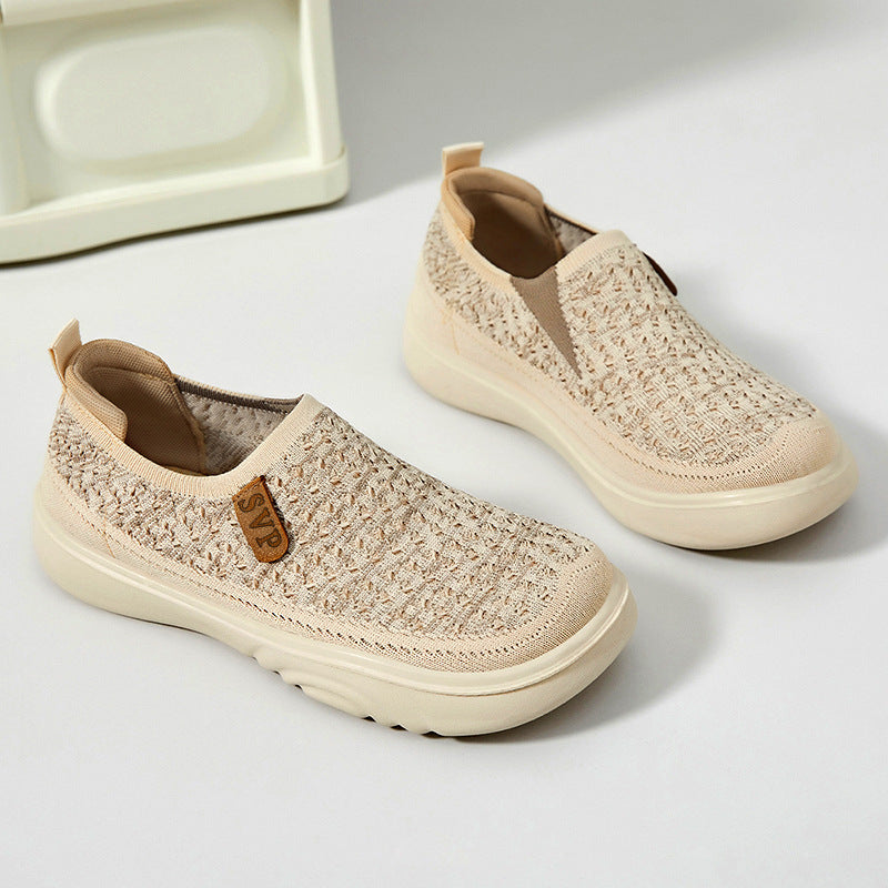Women's Fly-Knit Breathable Casual Sneakers with Soft Sole