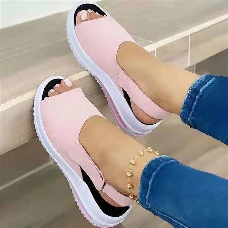 Women's Thick-Soled Velcro Casual Summer Sandals