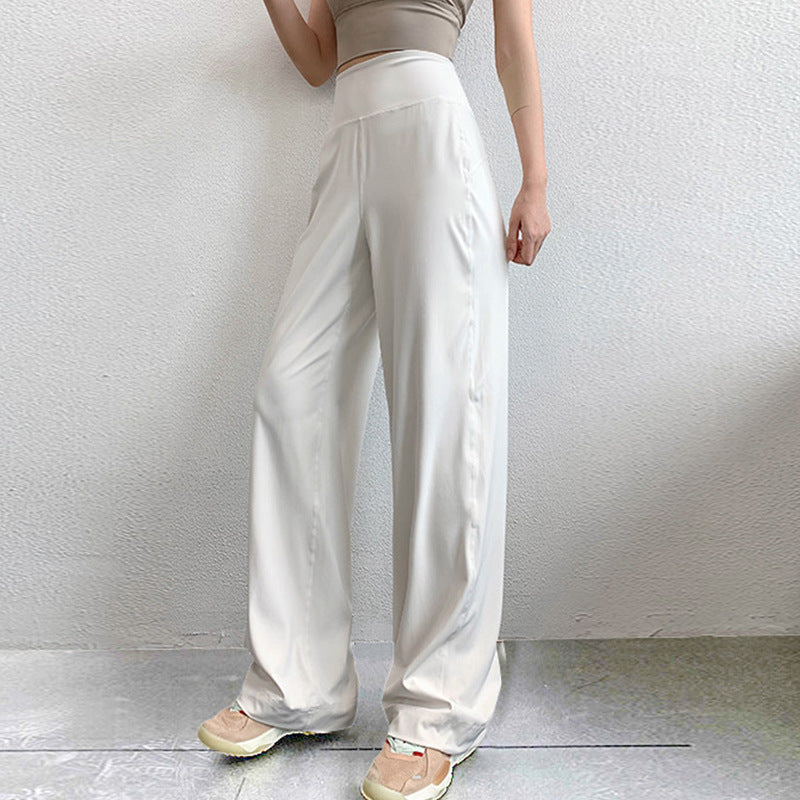 Women's High-Waist Wide-Leg Yoga and Training Pants