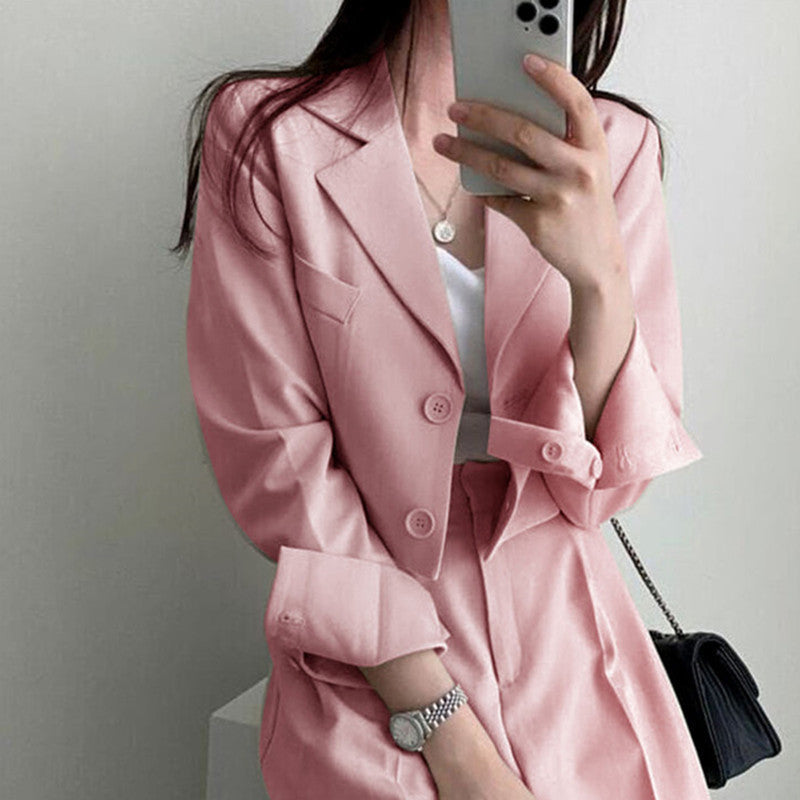Women's British Style Short Blazer Korean Versatile