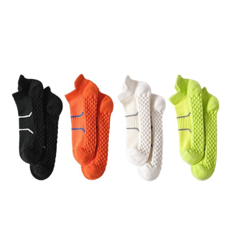 Unisex Towel Sole Sports Cotton Ankle Socks Breathable- Pack of 8