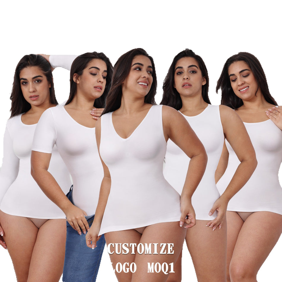 Women's Seamless Shapewear Bodysuit Sculpting Tops