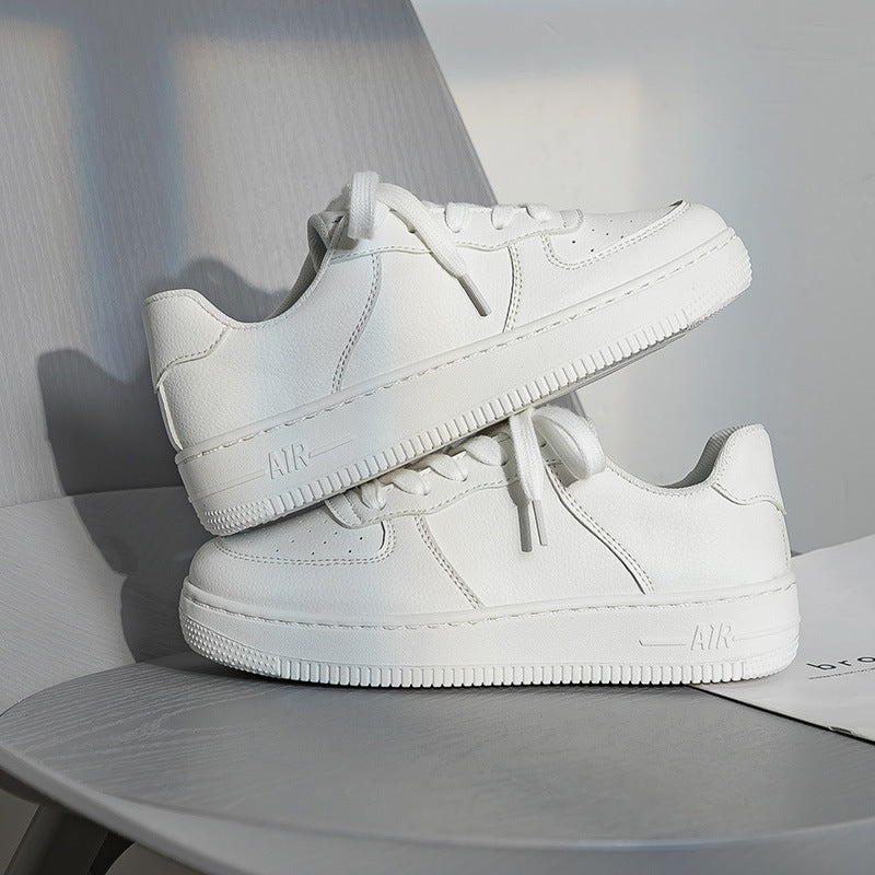 Classic White Casual Sneakers for Women and Men