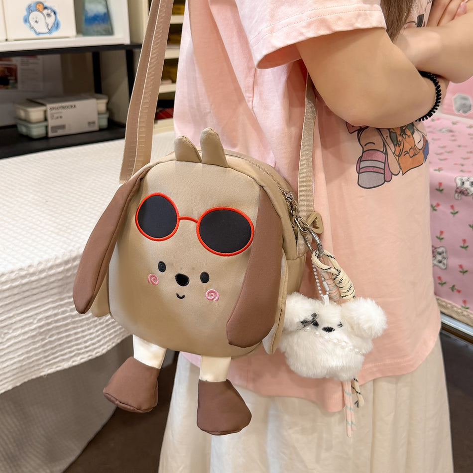 Cute Lop-Eared Dog Mini Crossbody Phone Bag for Women