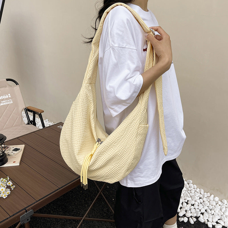 Women's Waterproof Nylon Dumpling Crossbody Bag