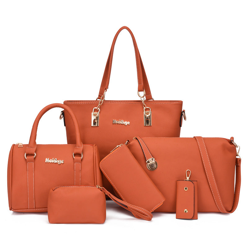 Autumn Fashion Large-Capacity Six-Piece Mother Bag Set