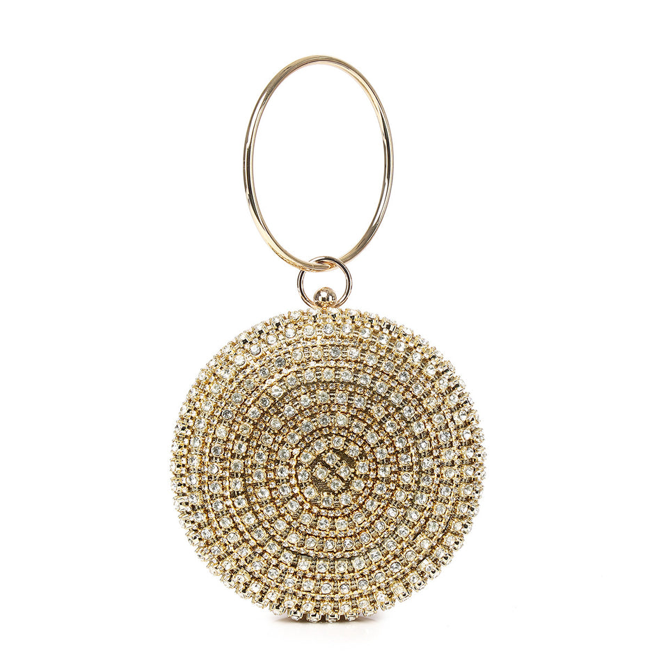 Diamond Small Round Evening Bag for Women Party Clutch
