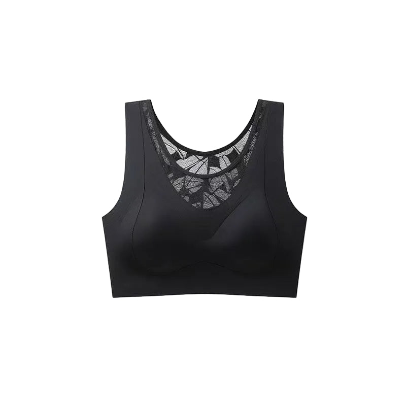 Women’s Seamless Adjustable Sports Bra with Beauty Back Design