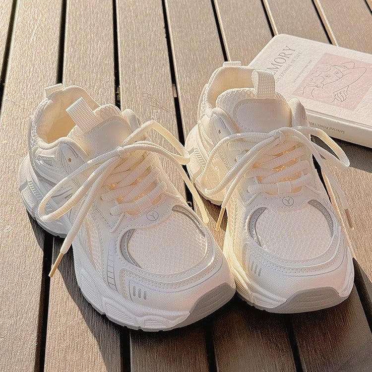 Women’s Mesh Dad Shoes Thick Sole Height Increasing Casual Sneakers