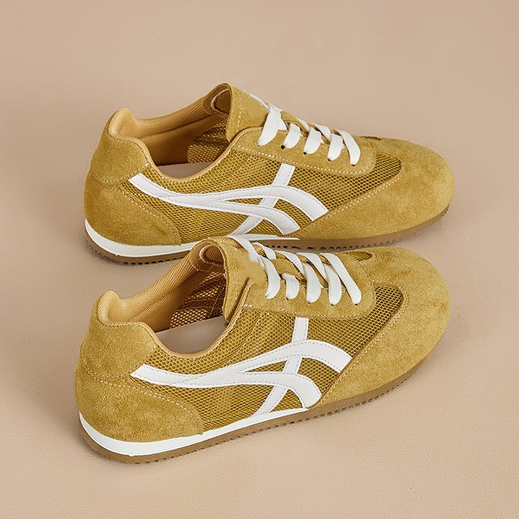 Women’s Retro Mesh German Training Sneakers Lightweight Casual Shoes