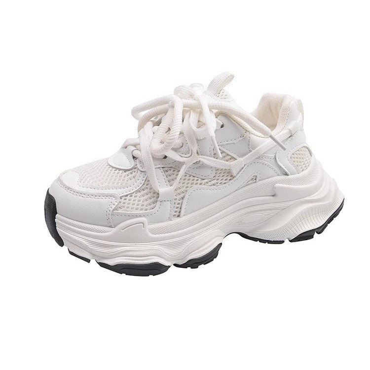 Women’s Platform Thick Sole Dad Sneakers Breathable Mesh Casual Shoes