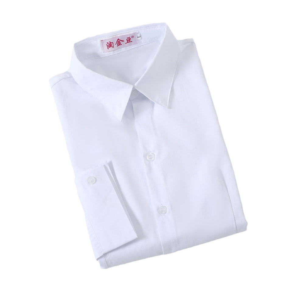 Women's White Slim Fit Professional Commuter Shirt