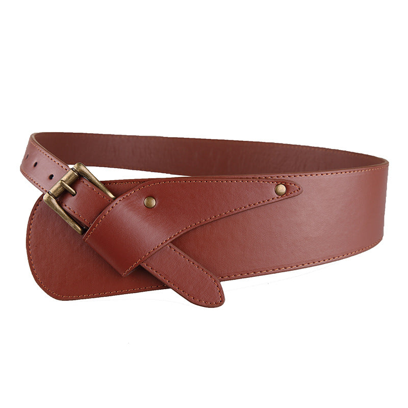 Women's Wide Waist Belt, European & American Fashion Decorative Belt
