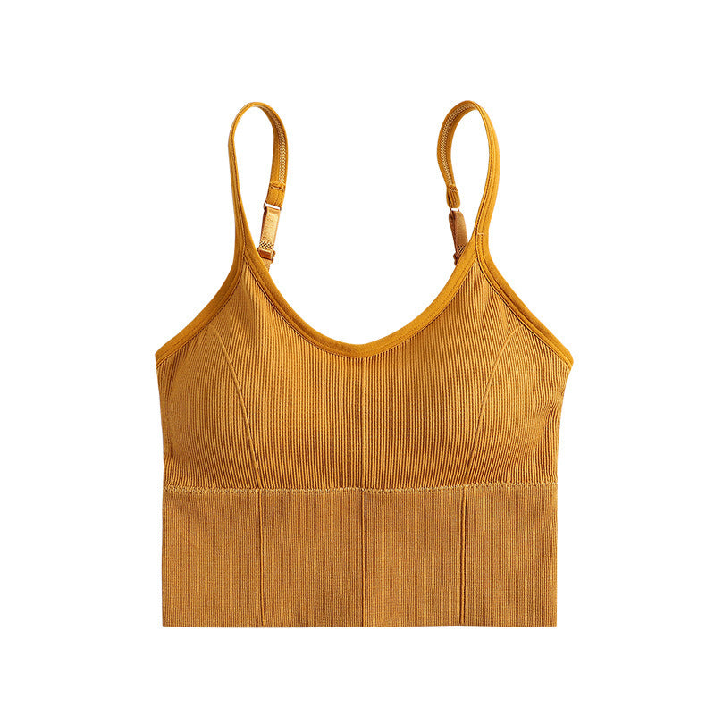 Women's Wire-Free Padded Strapless Camisole Bra Top
