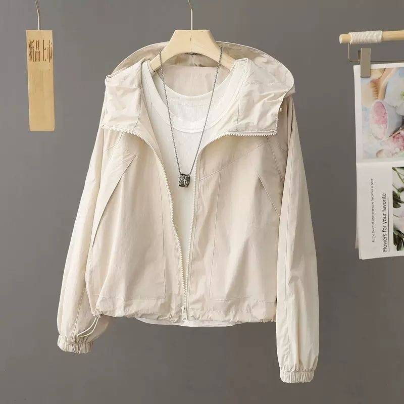 Women's Hooded Lightweight Sun Protection Casual Jacket