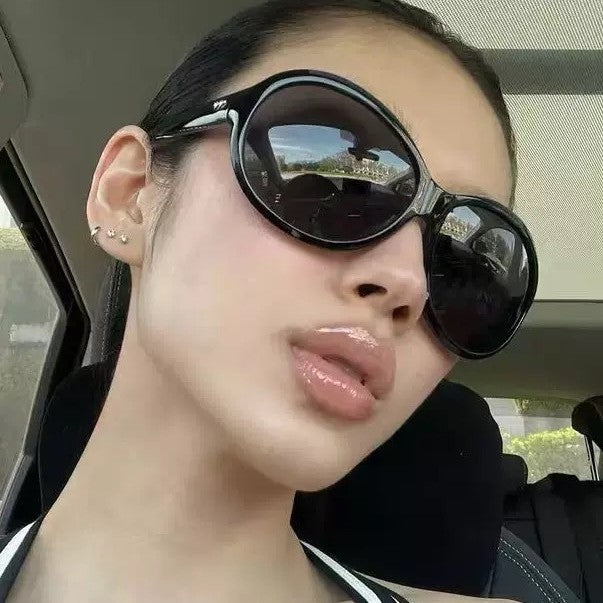 Oversized Aviator Sunglasses for Women with UV400 Protection