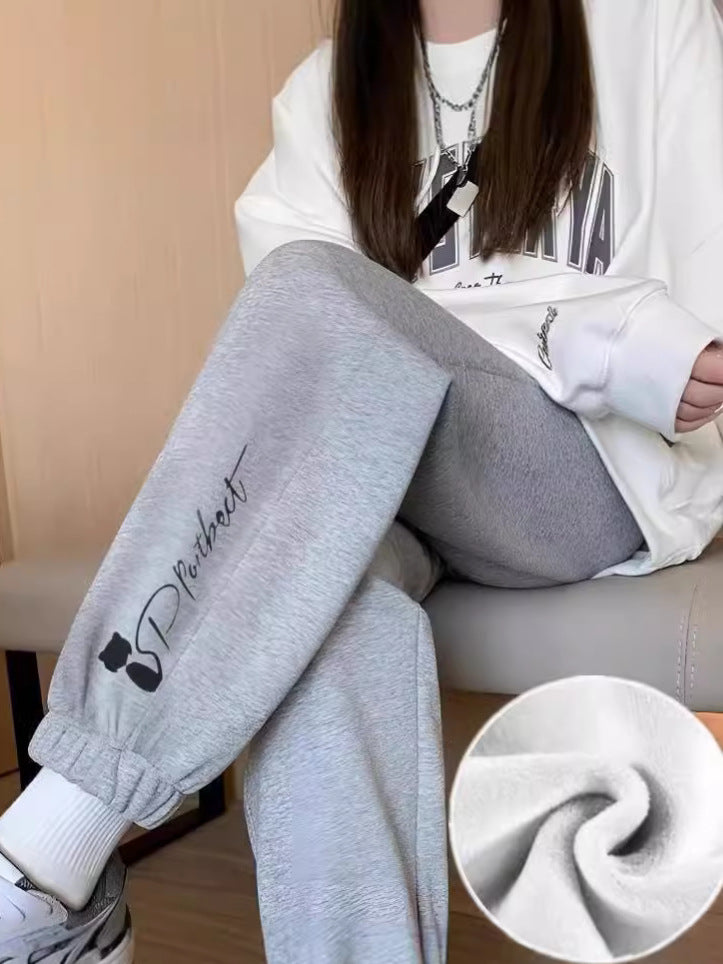 Women's Fleece-Lined Leggings – High Waist Slim Casual Pants