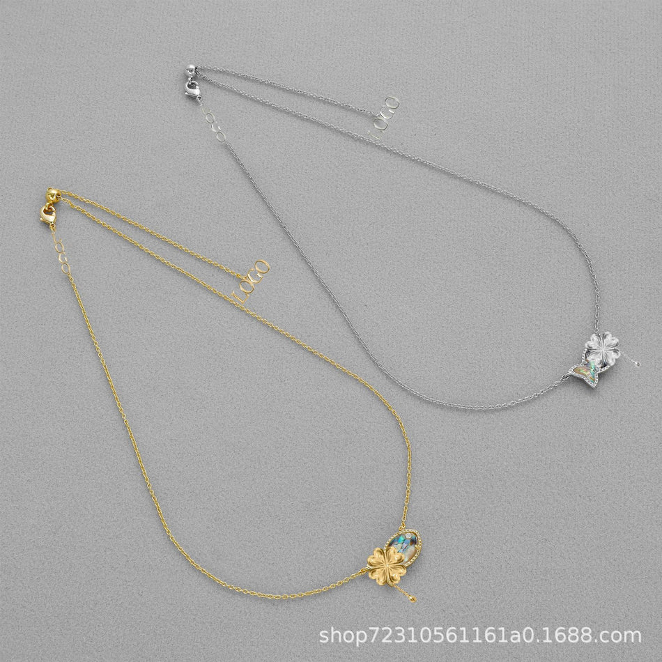 Goldfish Pendant Necklace for Women, Light Luxury Jewelry