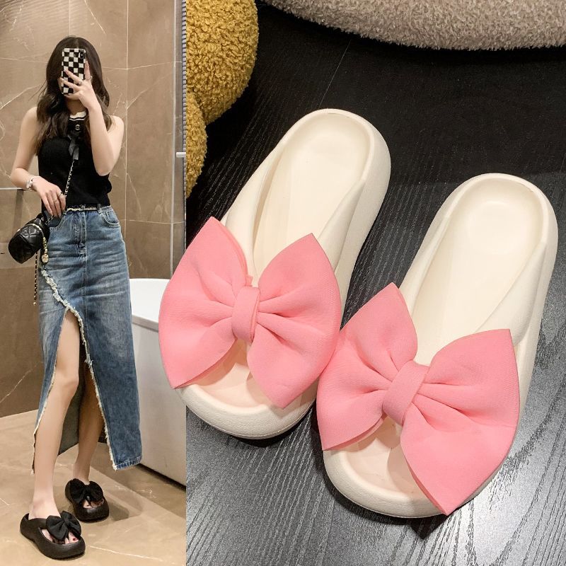 Women’s EVA Bow-Knot Thick-Soled Flip-Flop Sandals