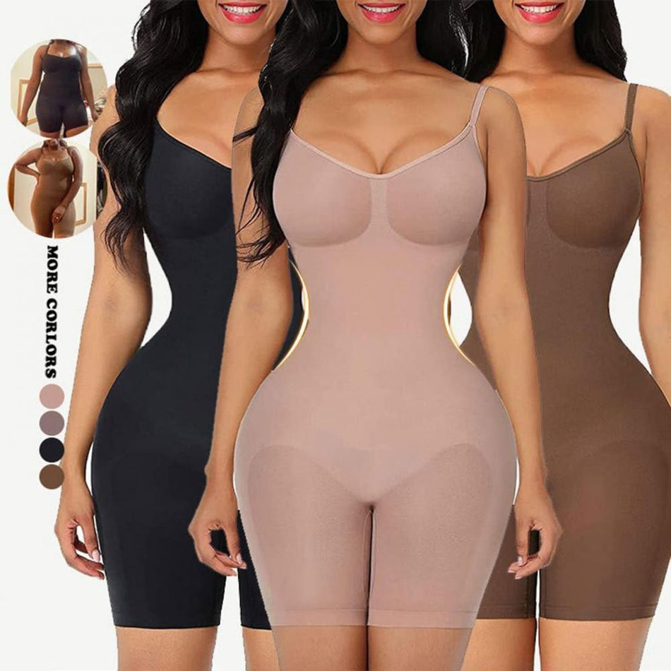 Women’s Seamless Full-Body Shaping Bodysuit with Tummy Control