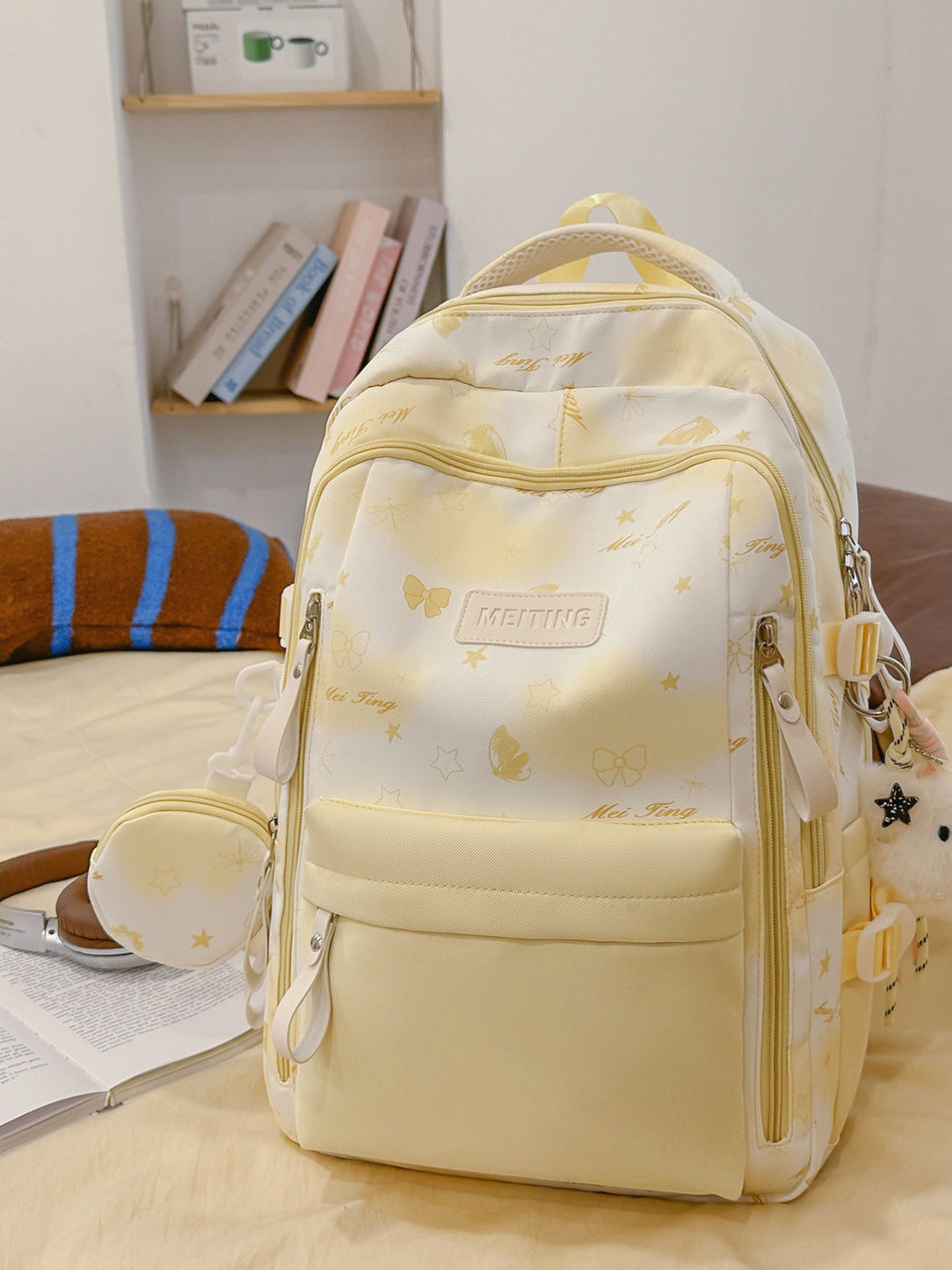 Lightweight Oxford Cloth Backpack for Middle School Students