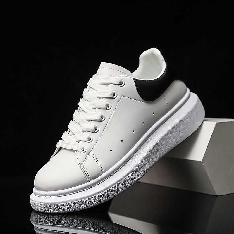 Women's Thick-Soled Plaid Platform Sneakers