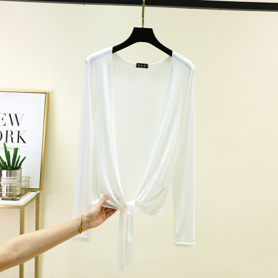 Women's Modal Lightweight Long Sleeve Knit Cardigan
