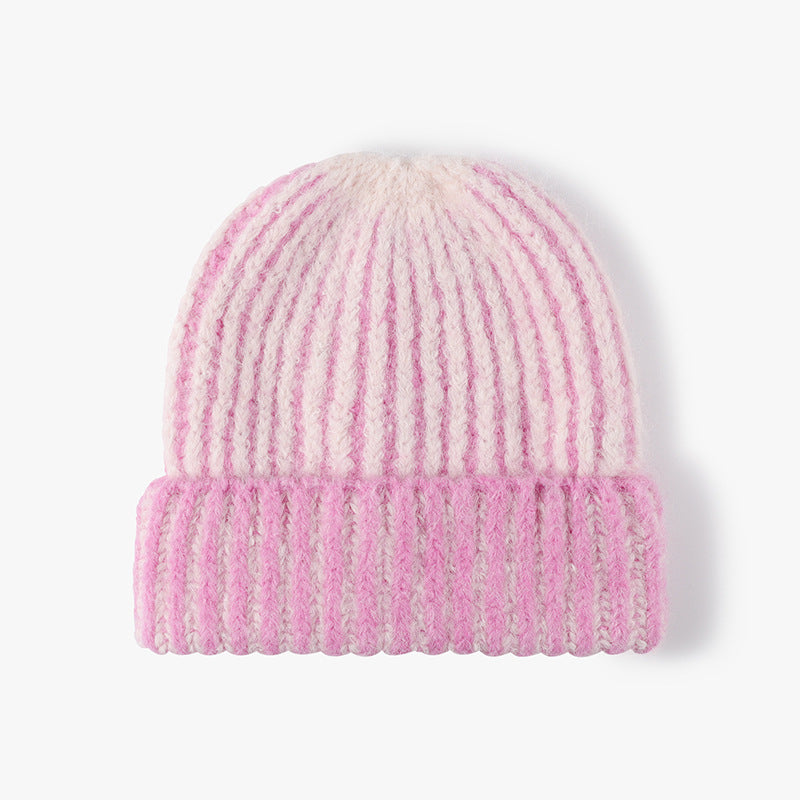 Women’s Color-Block Jacquard Warm Knit Hat