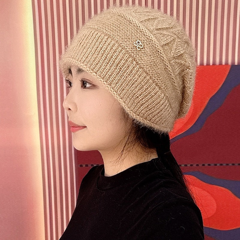 Women’s Korean Style Jacquard Squirrel Velvet Knit Beanie