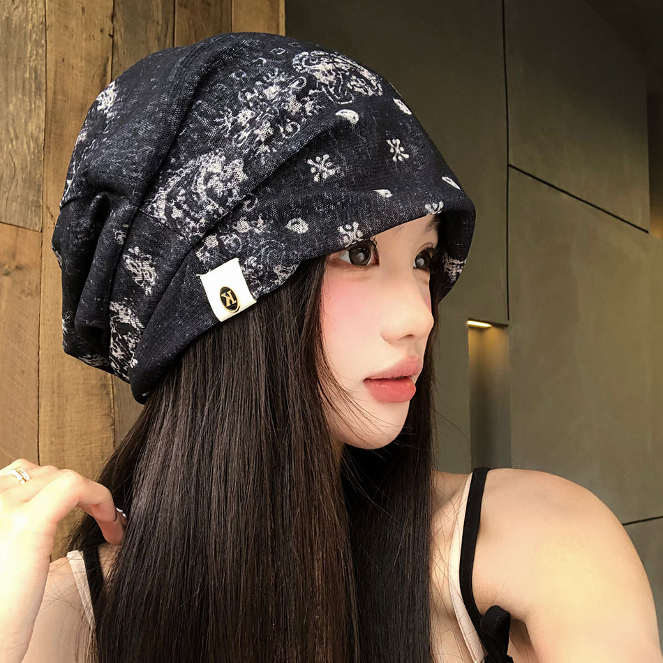 Women’s Retro Tie-Dye Lightweight Breathable Pile Hat