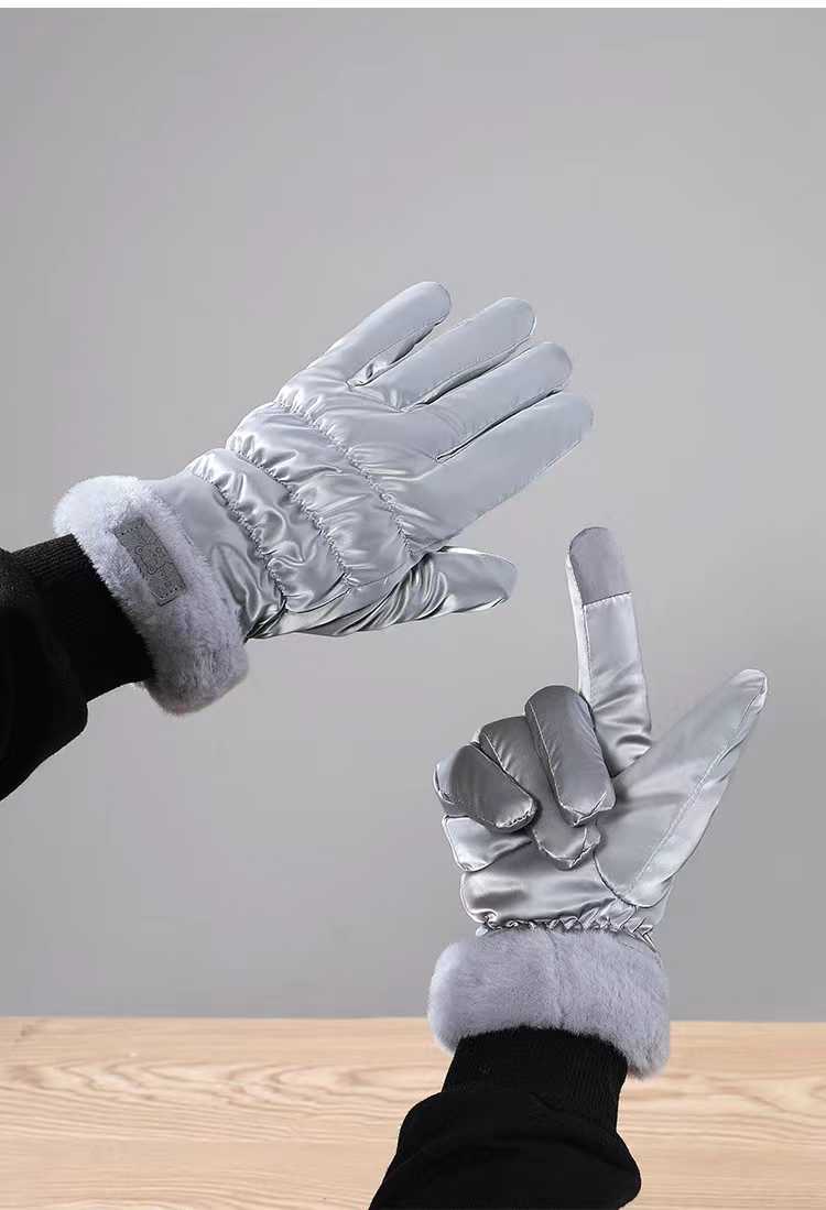 Women's Winter Cycling Gloves Thick Fleece Touch Screen Warm