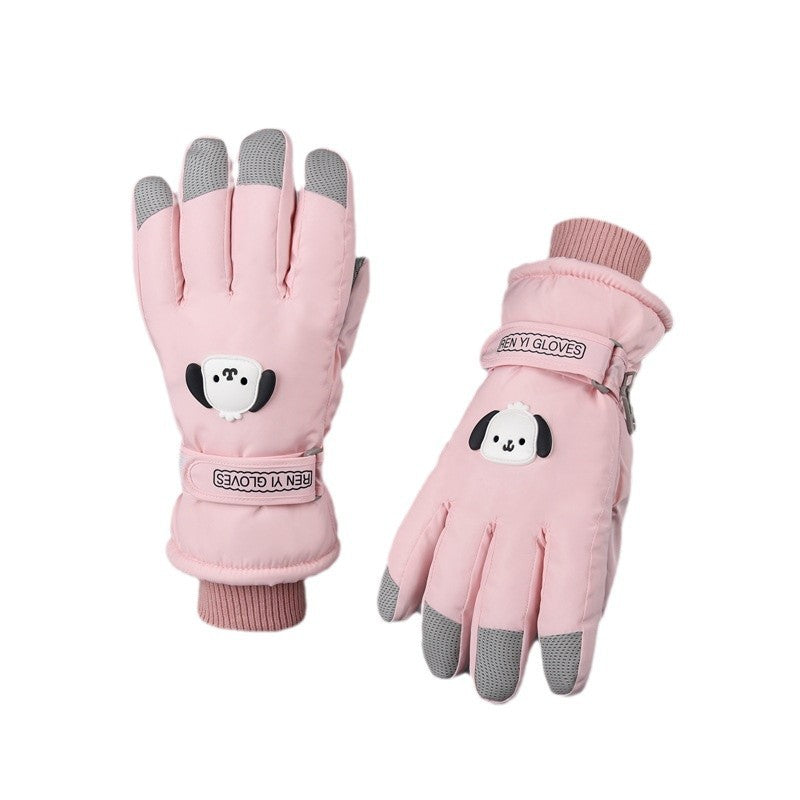Women's Winter Ski Gloves Thick Velvet Warm Touch Screen