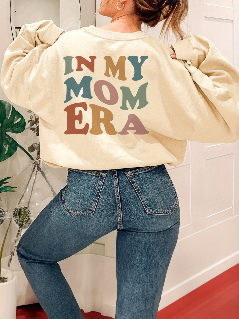 Women's Chic Letter Print Comfort Fit Crew Neck Sweatshirt