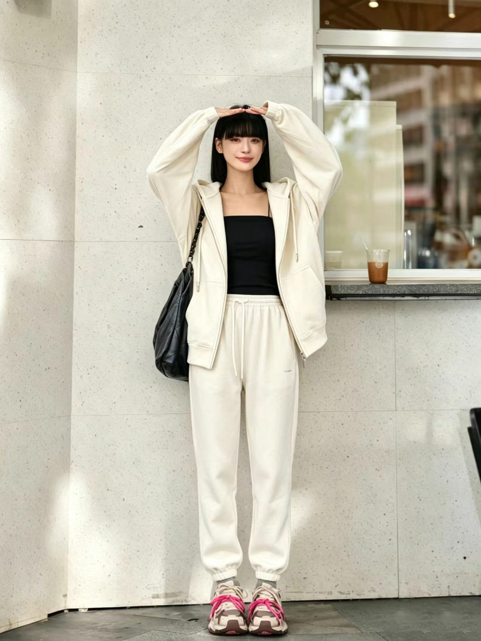 Women's Thickened Loose Zipper Sweater Coat Casual Style